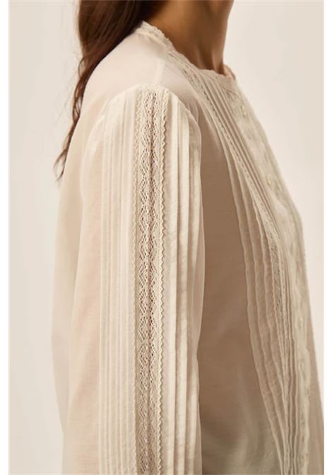 Des Petits Hauts Éternel Écru Embroidered Cotton Voile Blouse Des Petits Hauts |  | 1H250478ECRU